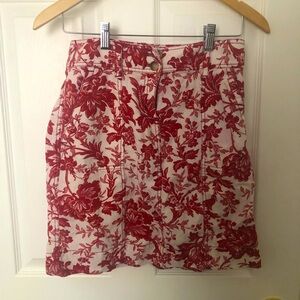 Ann Taylor floral toile skirt